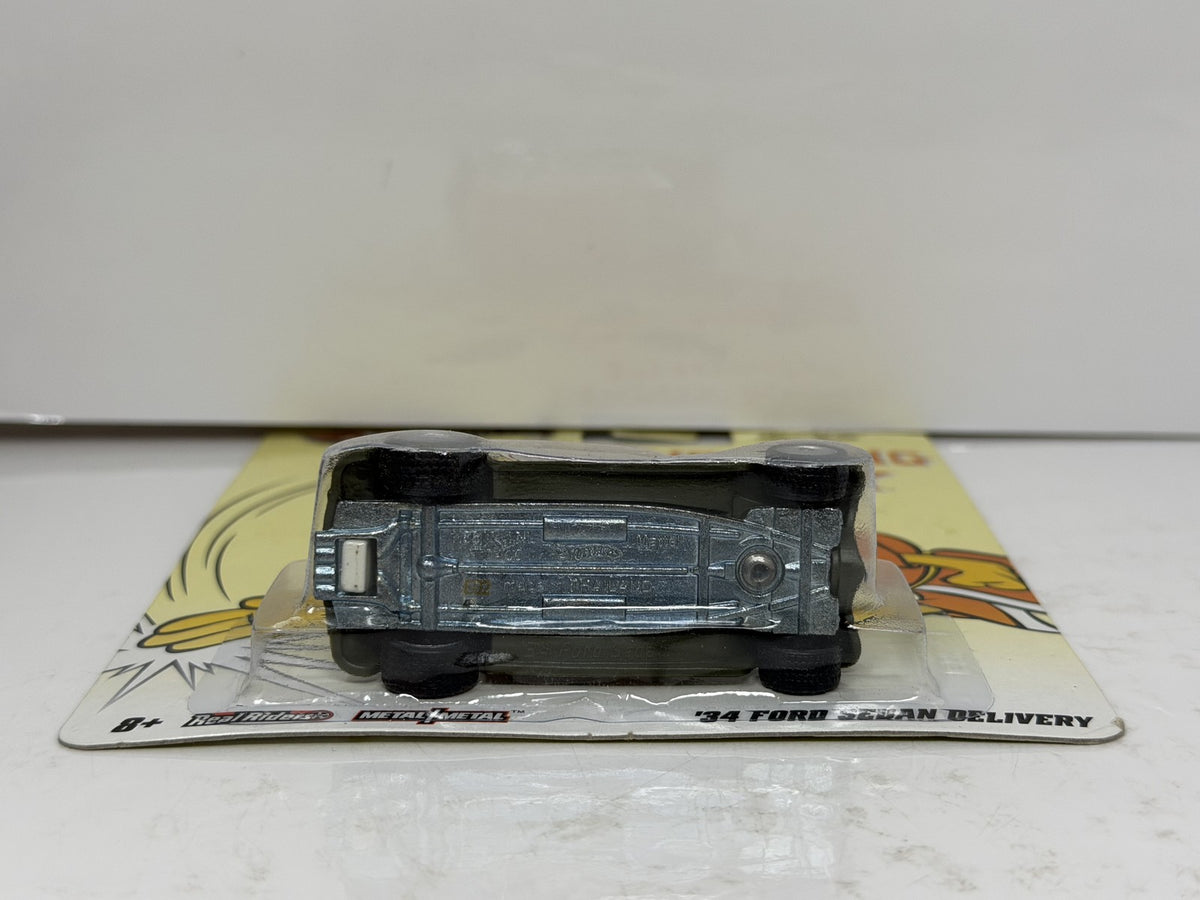 Hot Wheels Hong Kong Phooey 1934 Ford Sedan Delivery 1:64 Diecast Real Riders