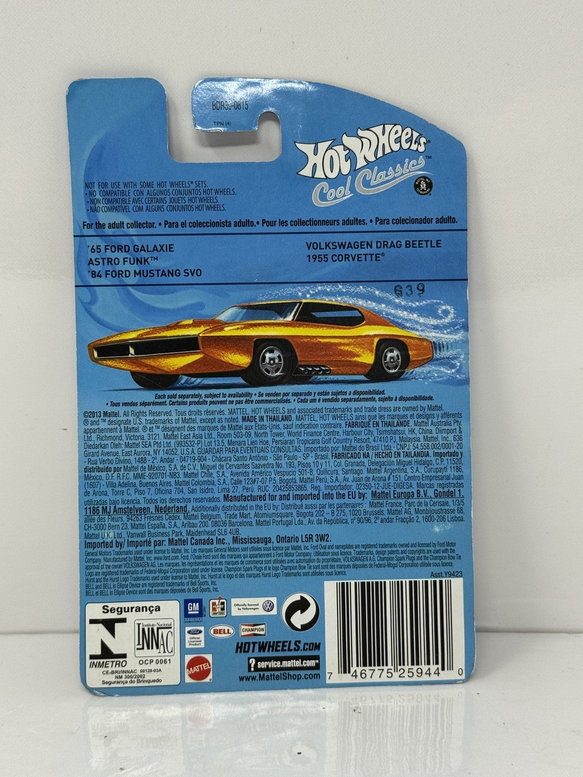 Hot Wheels Cool Classics 1984 Ford Mustang SVO 1:64 Diecast
