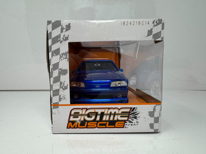 Jada Bigtime Muscle 1989 Ford Mustang GT Blue MiJo Exclusive 1:24 Diecast