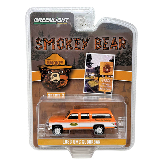 Greenlight Smokey Bear 1983 GMC Suburban 1:64 Diecast