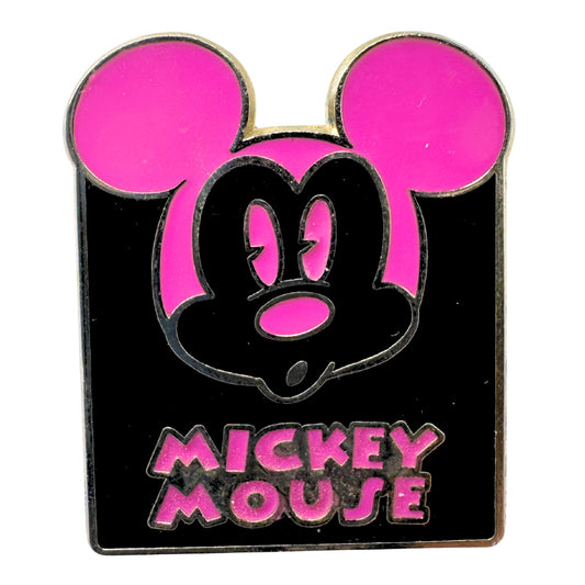 Disney Mickey Mouse Expression Baffled Pink Trading Pin DC2S1