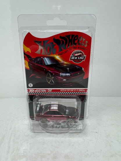 Hot Wheels RLC Red Line Club Nissan Skyline GTR (BNR34) 1:64 Diecast Red