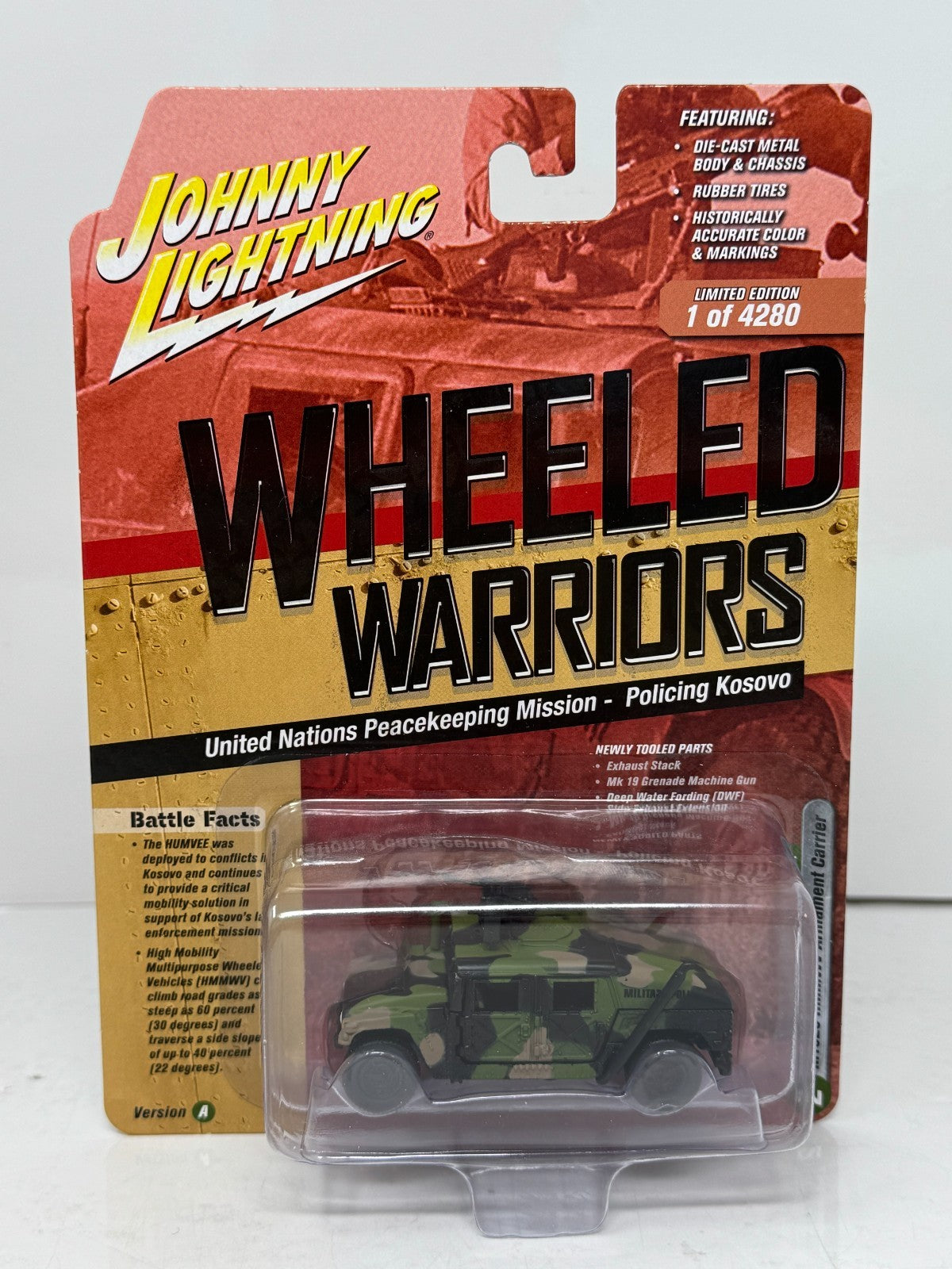 Johnny Lightning Wheeled Warriors M1025 HMMWV Armament Carrier 1:64 Diecast V. A