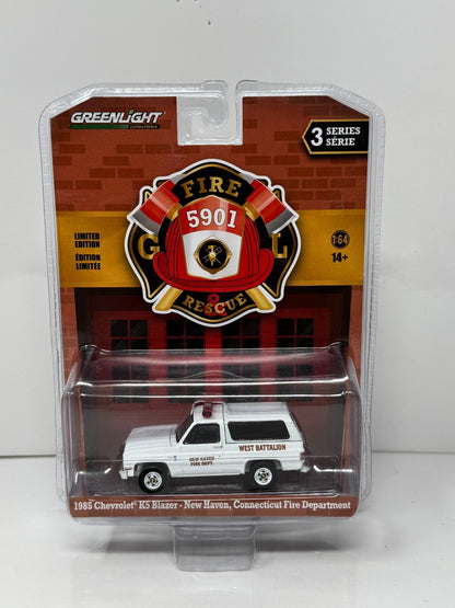 Greenlight Fire & Rescue 1985 Chevrolet K5 Blazer New Haven FD 1:64 Diecast