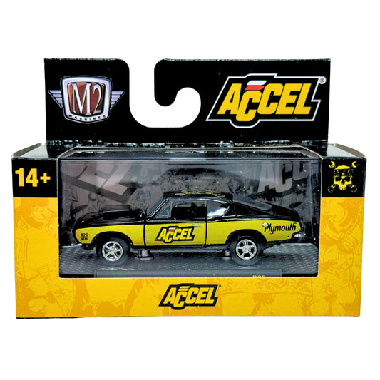 M2 Machines Accel 1968 Plymouth Barracuda HEMI Super Stock 1:64 Diecast