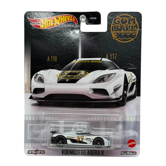 Hot Wheels Premium Gumball 3000 Koenigsegg Agera R 1:64 Diecast Real Riders