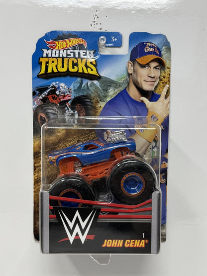 Hot Wheels Monster Trucks WWE John Cena 1:64 Diecast Blue and Orange