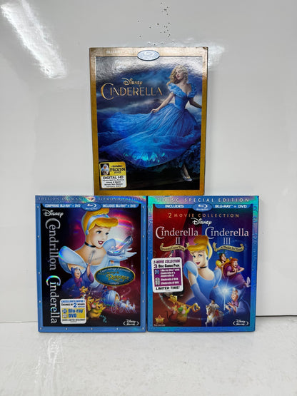 Cinderella (Blu-ray) Disney Animated & Live Action 4-Movie Collection