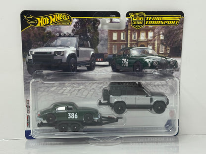 Hot Wheels Premium Team Transport #74 Jaguar & Land Rover Defender 1:64 Diecast