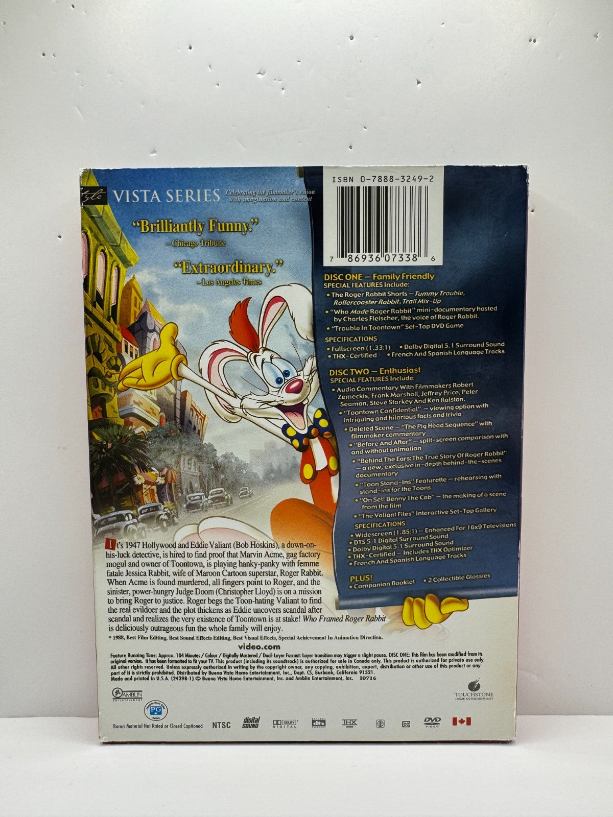 Who Framed Roger Rabbit (DVD) Bob Hoskins Comedy