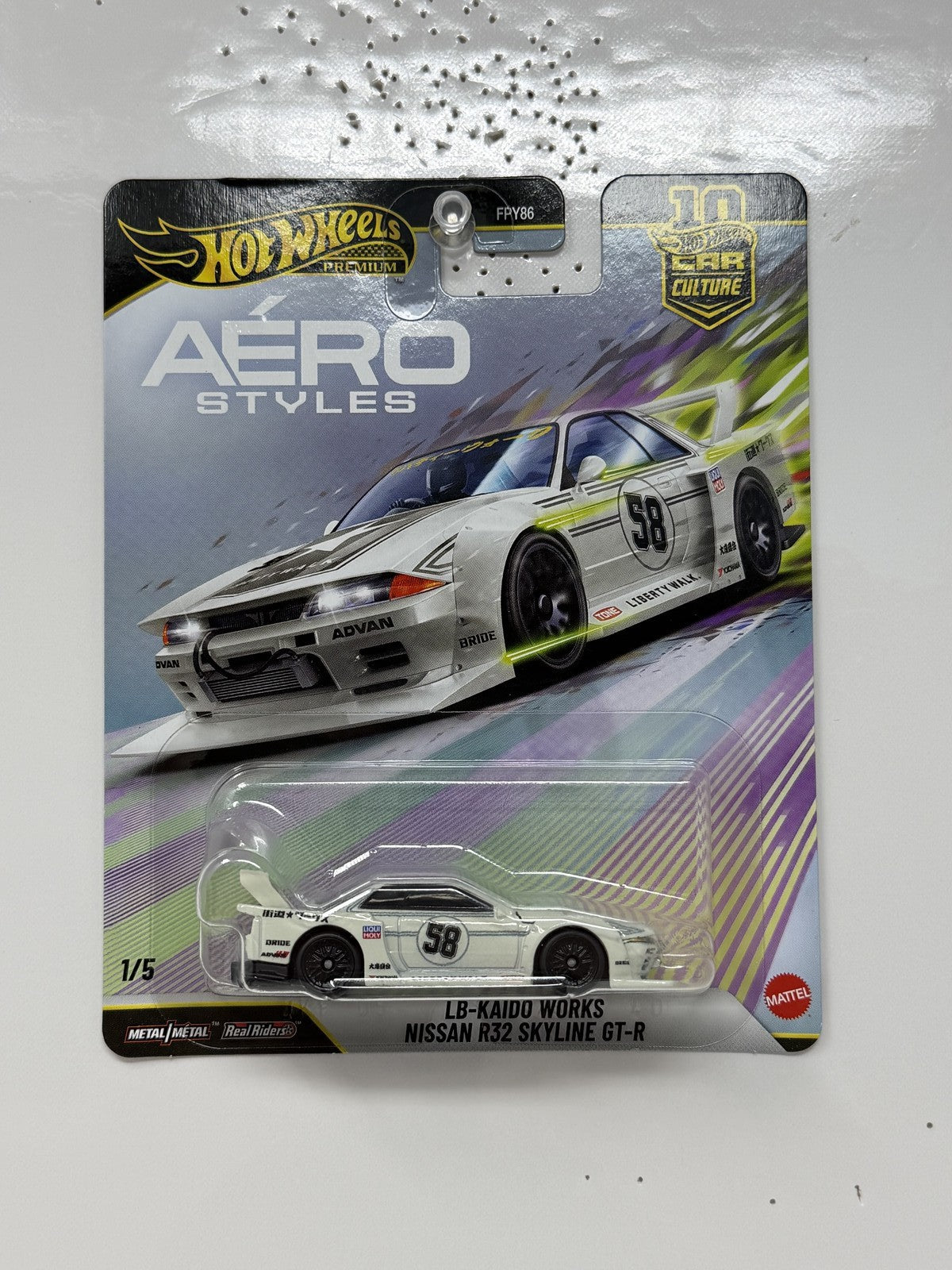 Hot Wheels Premium Aero Styles Kaido Works Nissan R32 Skyline GT-R 1:64 Diecast