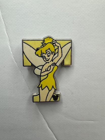 DLR Disney "T" for Tinker Bell Alphabet Hidden Mickey Trading Pin DC1S13