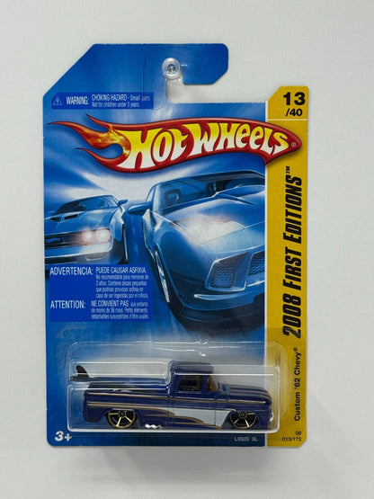 Hot Wheels First Editions Custom 1962 Chevy Pickup 1:64 Diecast