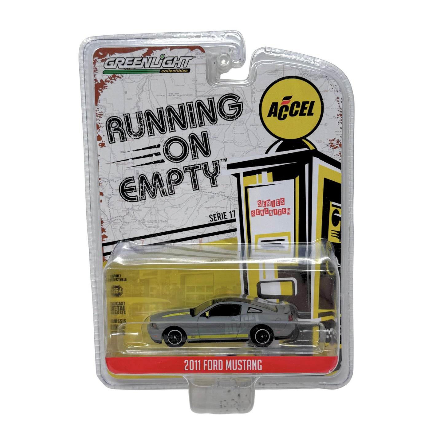 Greenlight Running on Empty 2011 Ford Mustang 1:64 Diecast