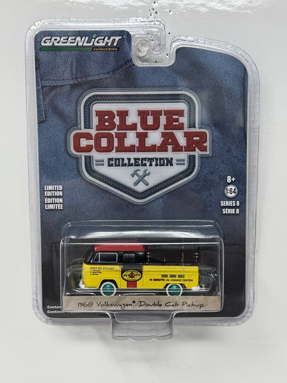 GreenLight Blue Collar 1968 Volkswagen Double Cab Pickup CHASE 1:64 Diecast