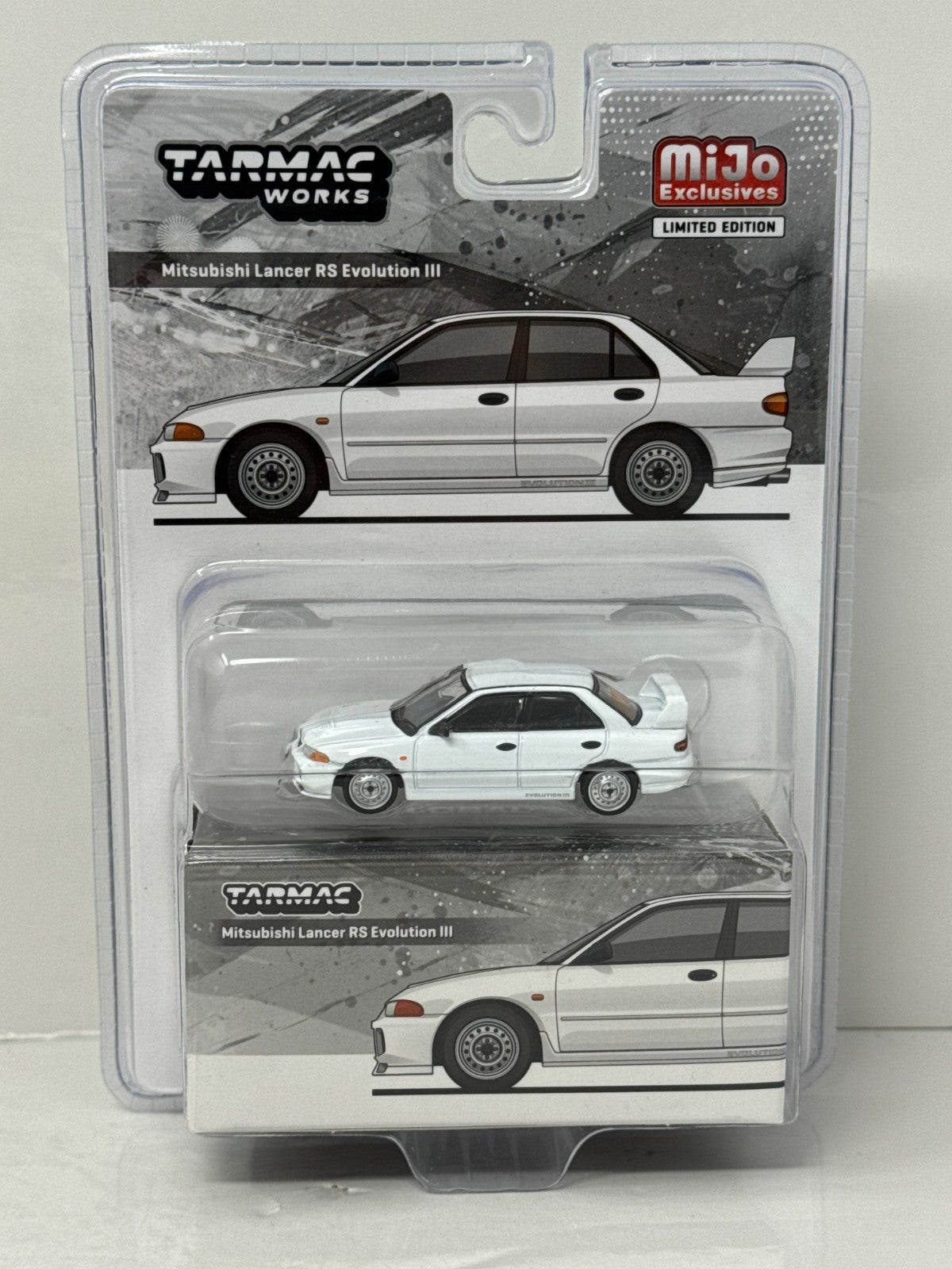 Tarmac Works MiJo Exclusive Mitsubishi Lancer RS Evolution III 1:64 Diecast
