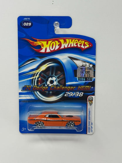 Hot Wheels First Editions 1970 Dodge Challenger HEMI 1:64 Diecast Factory Sealed
