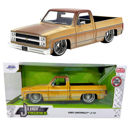 Jada 1985 Chevrolet C10 Pickup Truck Just Trucks Series 1:24 Diecast (Rusted)