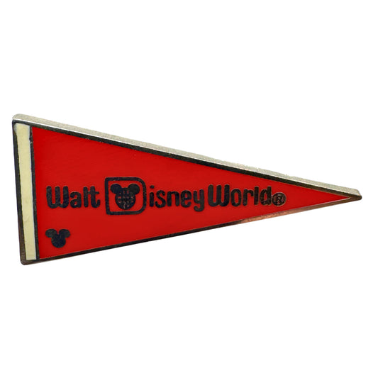 WDW Walt Disney Red World Pennant Hidden Mickey Trading Pin DC2S11