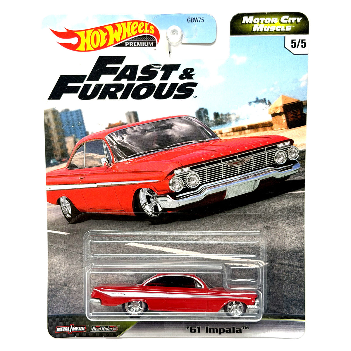 Hot Wheels Premium Fast & Furious 1961 Chevrolet Impala 1:64 Diecast