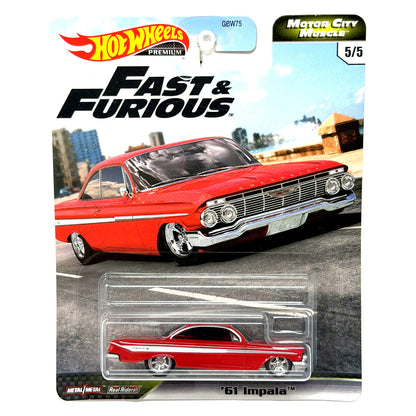 Hot Wheels Premium Fast & Furious 1961 Chevrolet Impala 1:64 Diecast