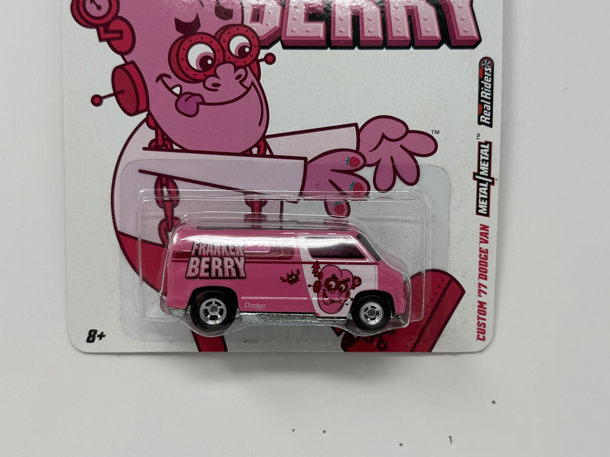 Hot Wheels General Mills Franken Berry 1977 Dodge Van 1:64 Diecast Real Riders