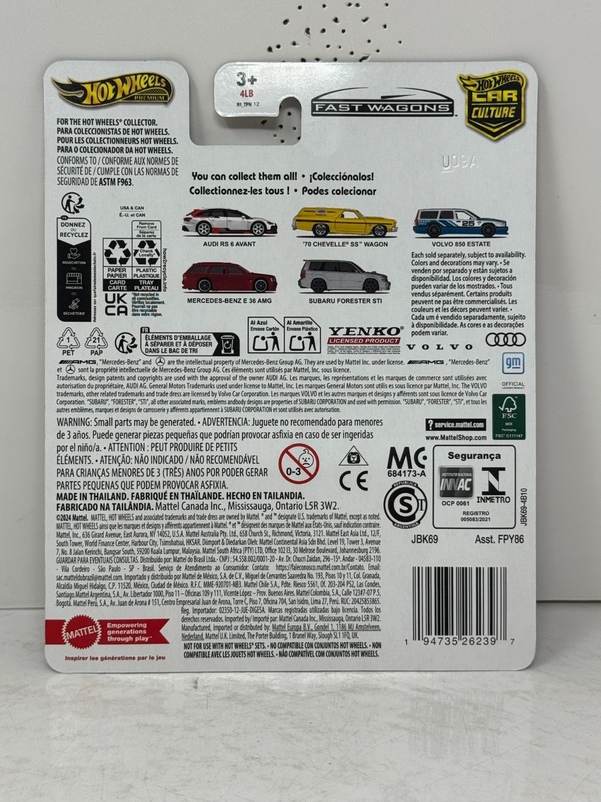 Hot Wheels Premium Fast Wagons Mercedes-Benz E 36 AMG 1:64 Diecast
