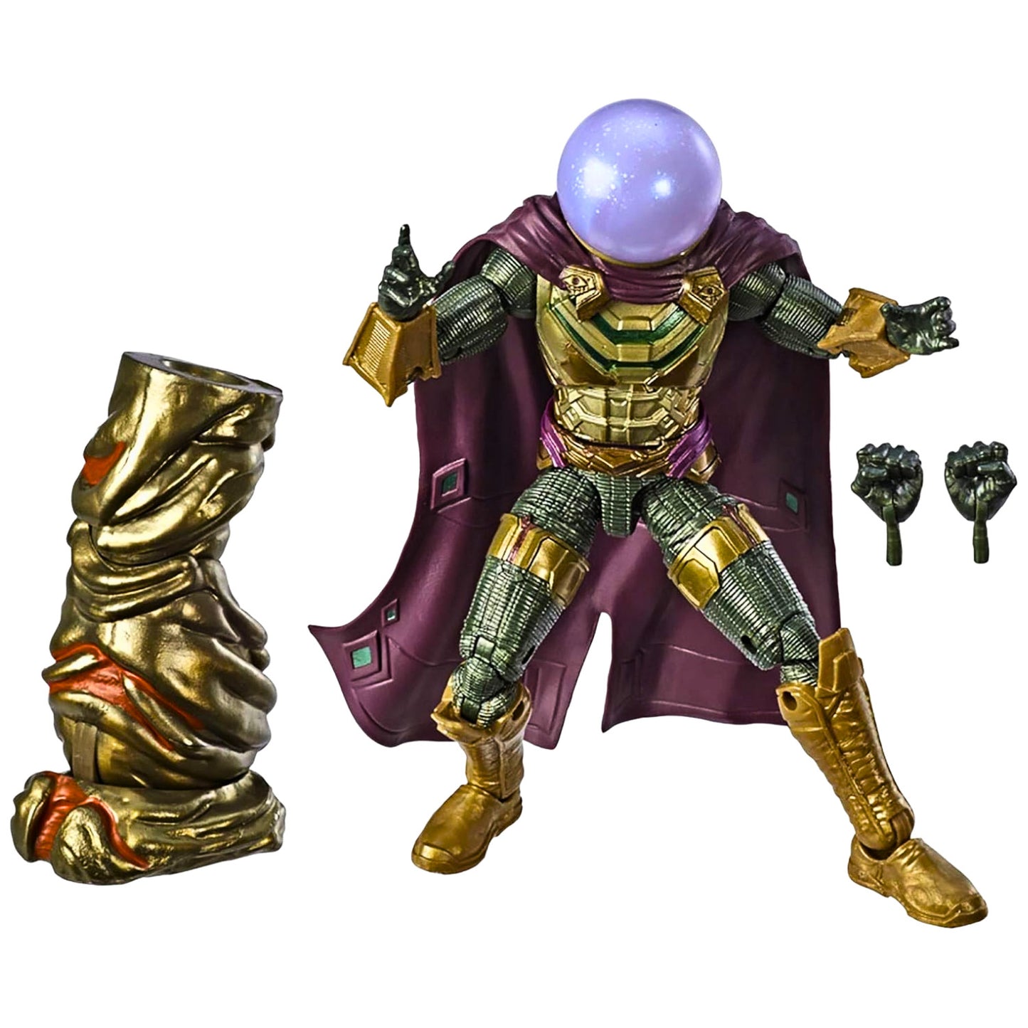 Marvel Legends Spider-Man Far From Home Mysterio Figure w/ Molten Man BAF Piece
