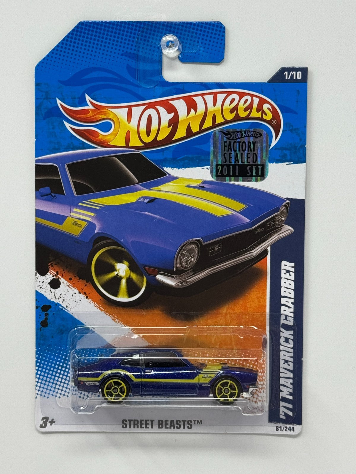Hot Wheels Street Beasts 1971 Maverick Grabber 1:64 Diecast Factory Sealed