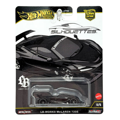 Hot Wheels Premium Silhouettes LB-Works McLaren 720S CHASE 0/5 1:64 Diecast