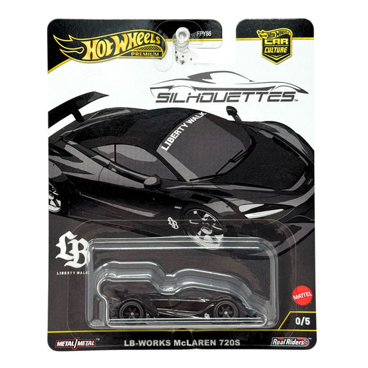 Hot Wheels Premium Silhouettes LB-Works McLaren 720S CHASE 0/5 1:64 Diecast