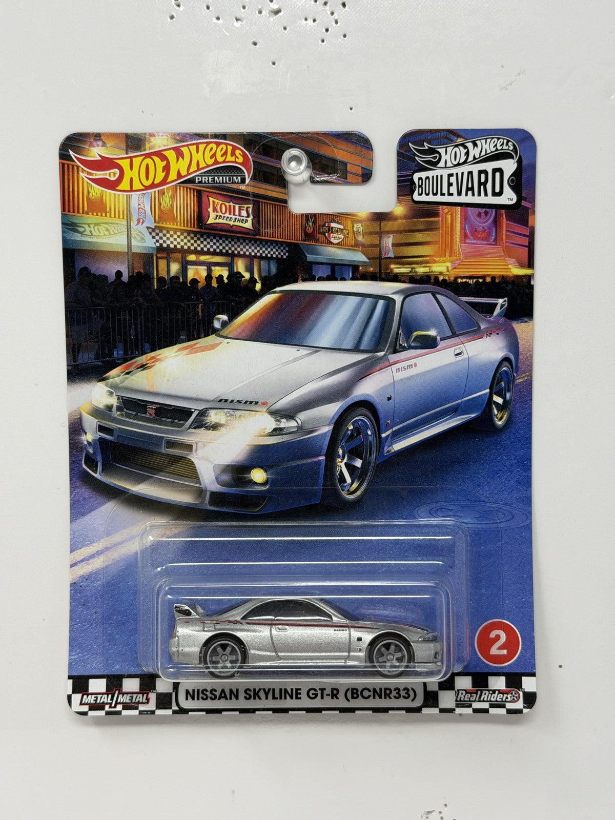 Hot Wheels Premium Boulevard #2 Nissan Skyline GT-R BCNR33 1:64 Diecast