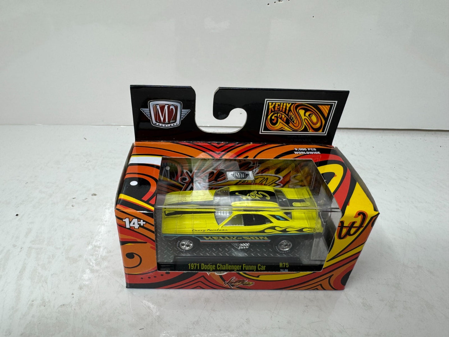 M2 Machines Kelly’s Sons 1971 Dodge Challenger Funny Car 1:64 Diecast