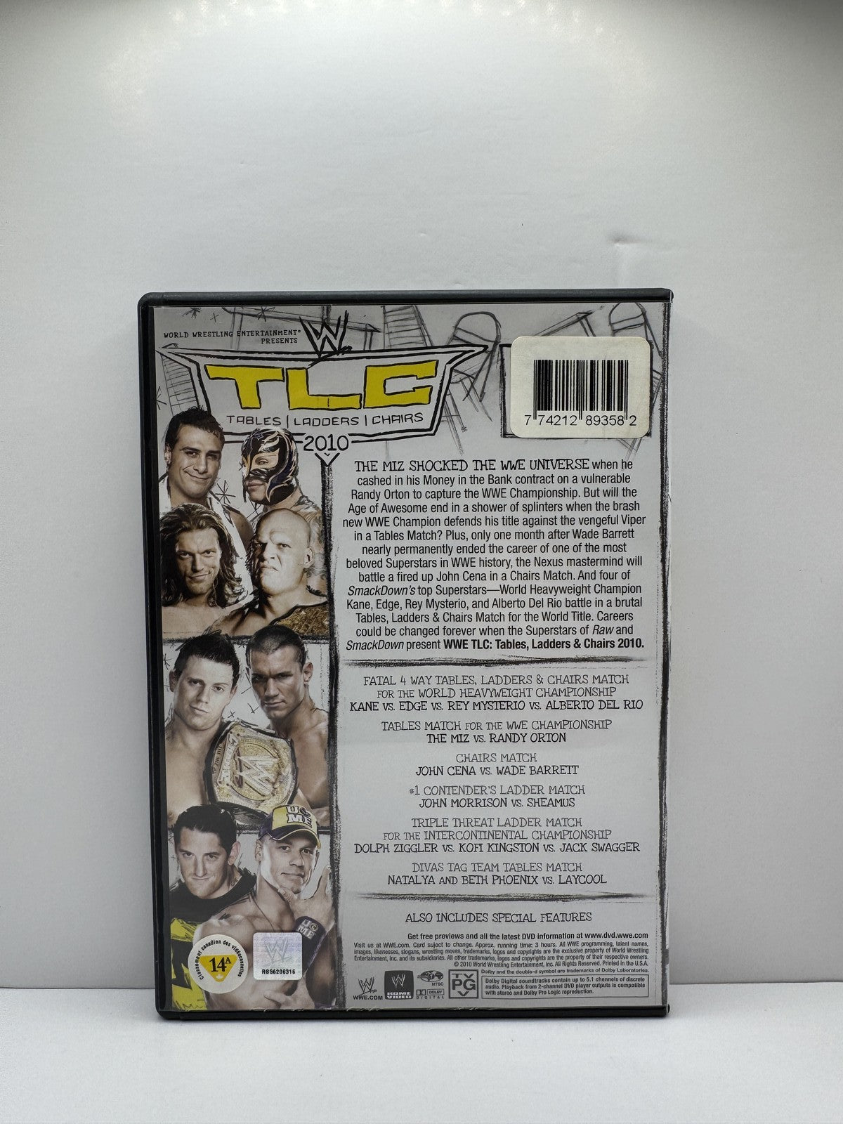WWE TLC: Tables Ladders & Chairs 2010 (DVD) WWE Wrestling