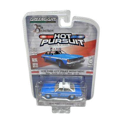 Greenlight Hot Pursuit 1976 Pontiac LeMans NYPD 1:64 Diecast