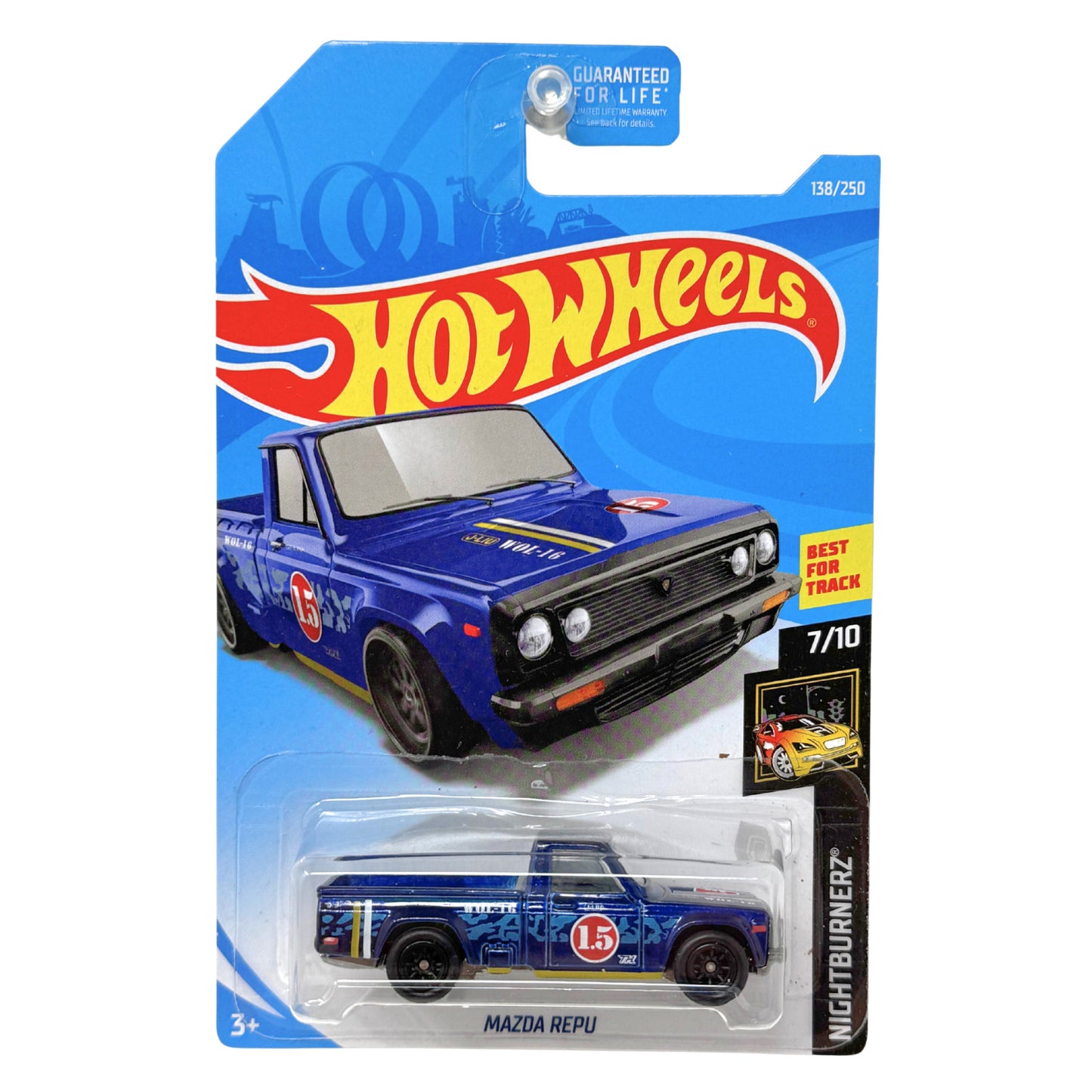 Hot Wheels Super Treasure Hunt Mazda REPU Nightburnerz 1:64 Diecast