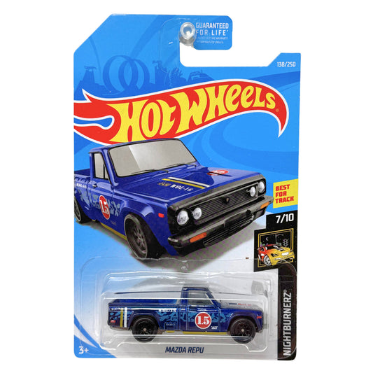 Hot Wheels Super Treasure Hunt Mazda REPU Nightburnerz 1:64 Diecast