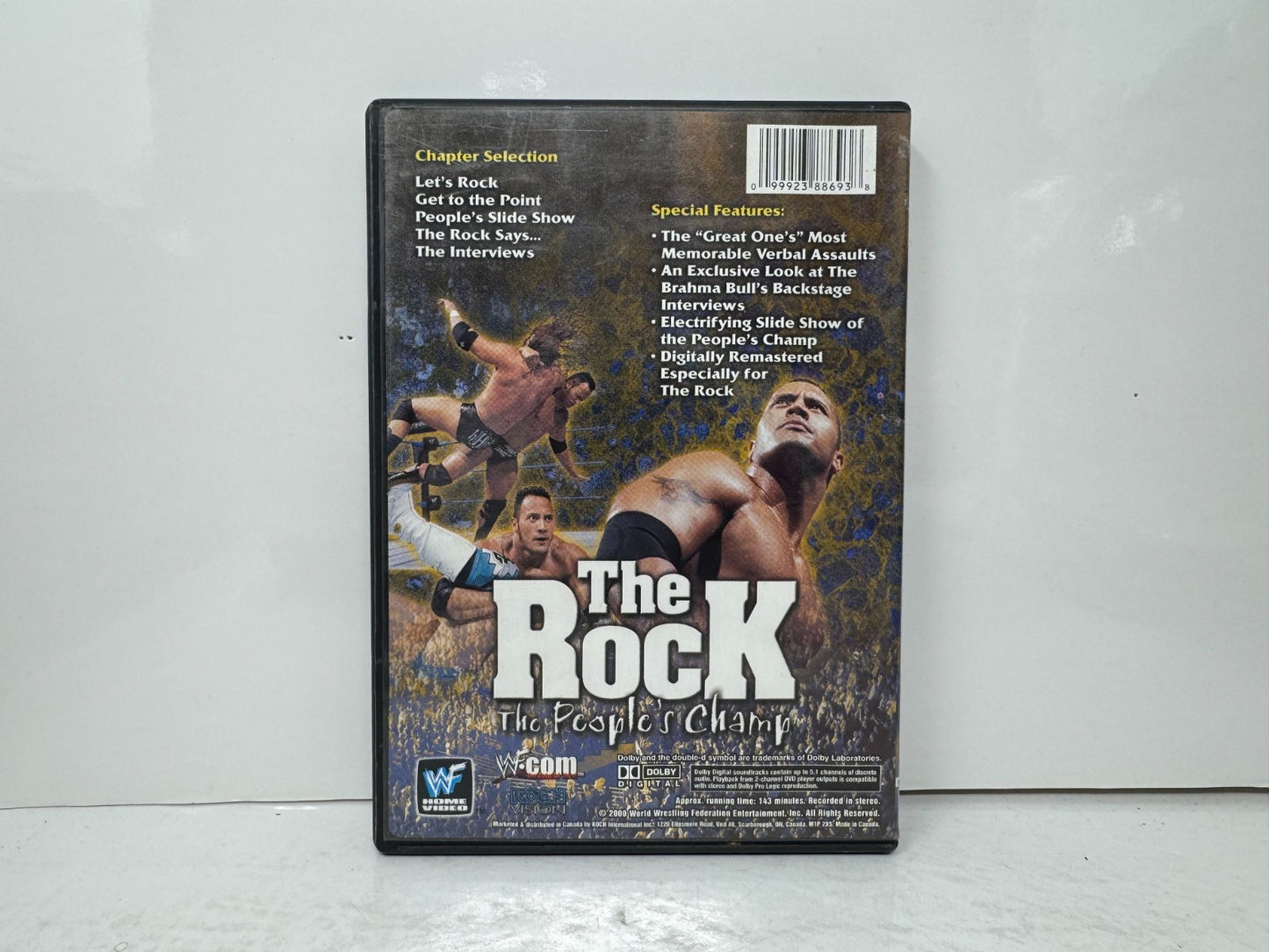 WWF: The Rock: The People's Champ (DVD) Wrestling Good Condition!!!