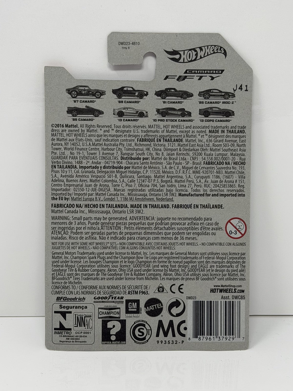 Hot Wheels Camaro Fifty 1969 Chevrolet Camaro 1:64 Diecast