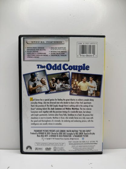 The Odd Couple (DVD) Jack Lemmon Walter Matthau Comedy