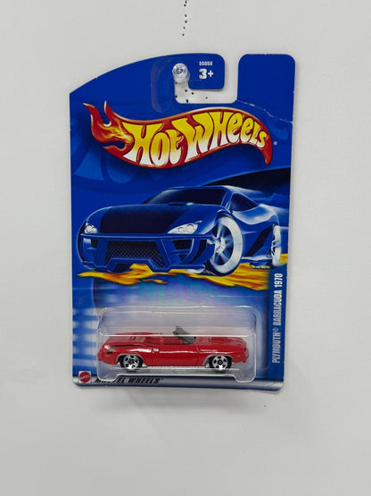 Hot Wheels 1970 Plymouth Barracuda Convertible 1:64 Diecast Red