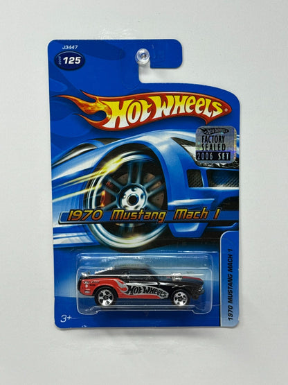 Hot Wheels 1970 Ford Mustang Mach 1 1:64 Diecast Factory Sealed Black