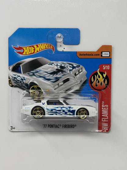Hot Wheels HW Flames 1977 Pontiac Firebird 1:64 Diecast White Short Card