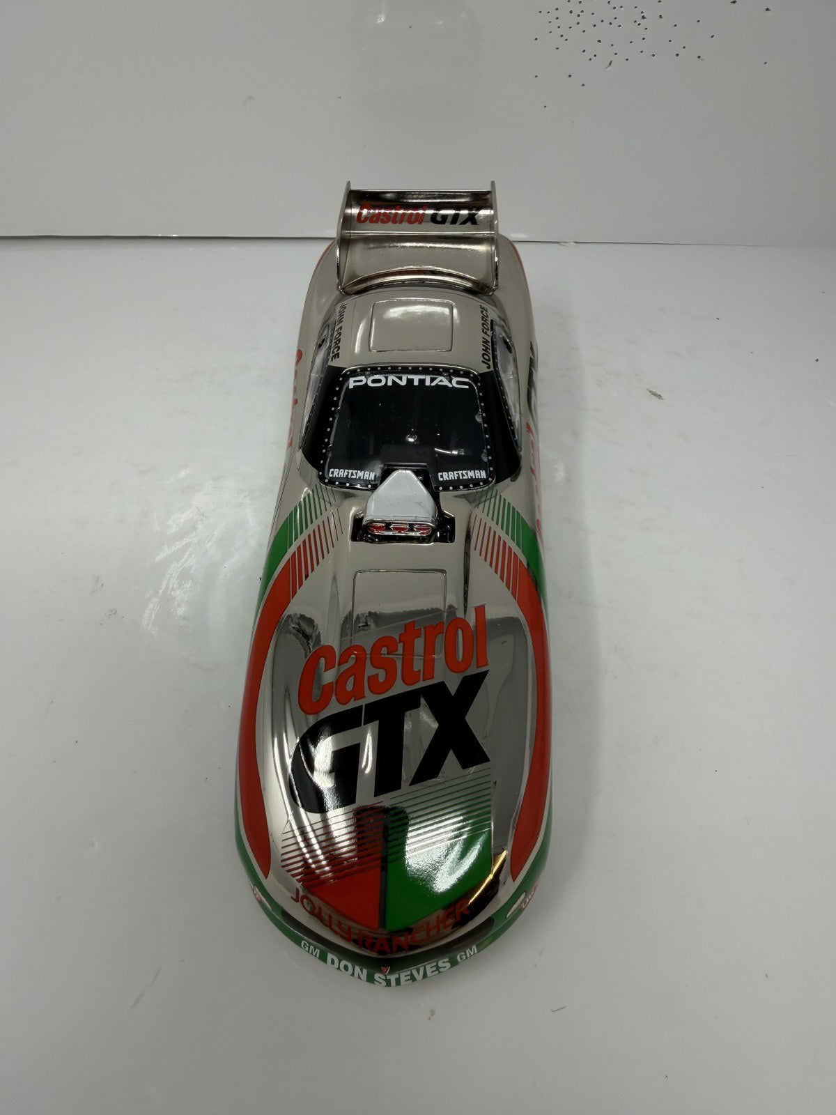 Action NHRA Historical John Force 1995 Pontiac Firebird Chrome 1:24 Diecast