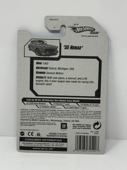 Hot Wheels Heat Fleet ’09 1955 Chevy Nomad 1:64 Diecast Factory Sealed