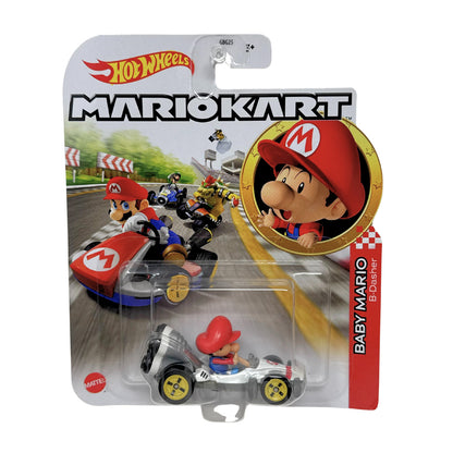 Hot Wheels Mario Kart Baby Mario B-Dasher 1:64 Diecast