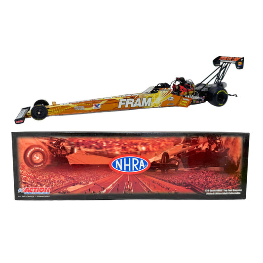 Action NHRA McClenathan Top Fuel Dragster 1:24 Diecast Color Chrome RARE 1 of 36