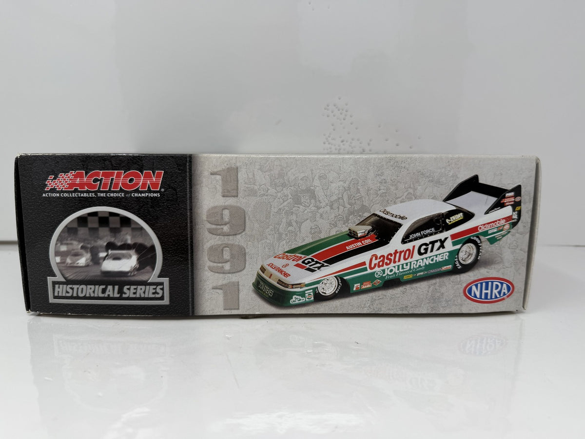 Action NHRA Historical John Force Castrol 1991 Oldsmobile Funny Car 1:24 Diecast