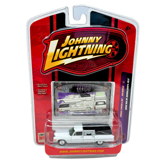 Johnny Lightning Wicked Wagons 1966 Cadillac Hearse 1:64 Diecast