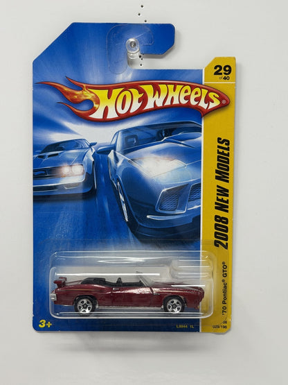 Hot Wheels 2008 New Models 1970 Pontiac GTO 1:64 Diecast Red